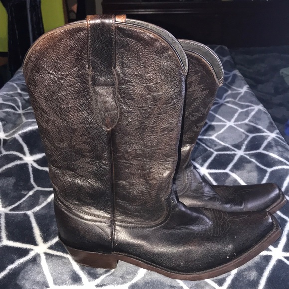 Beautiful leather authentic cowboy boots for women - Picture 2 of 2